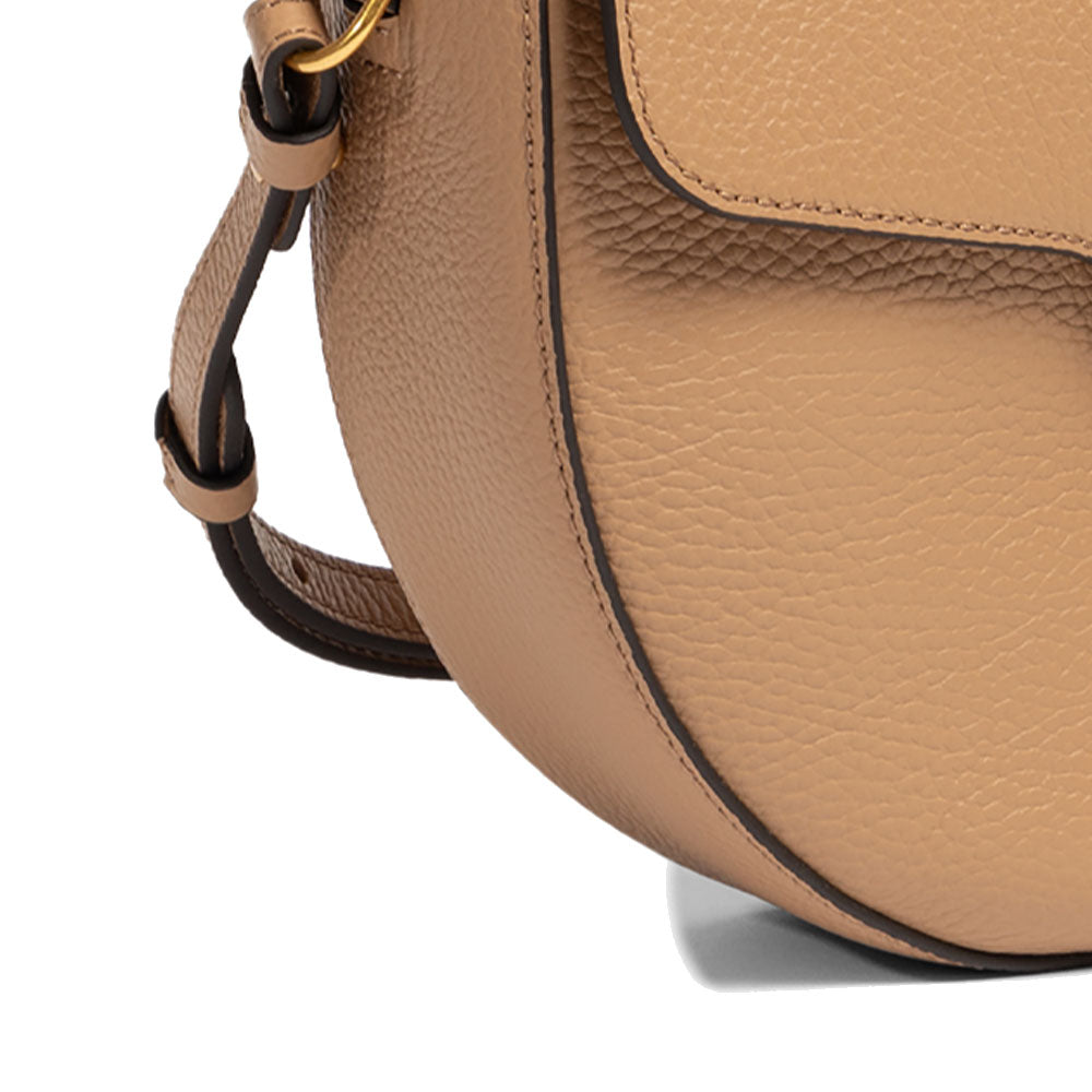 COCCINELLE Damen Umhängetasche aus Leder Beat Soft Medium Linie Hautfarbe