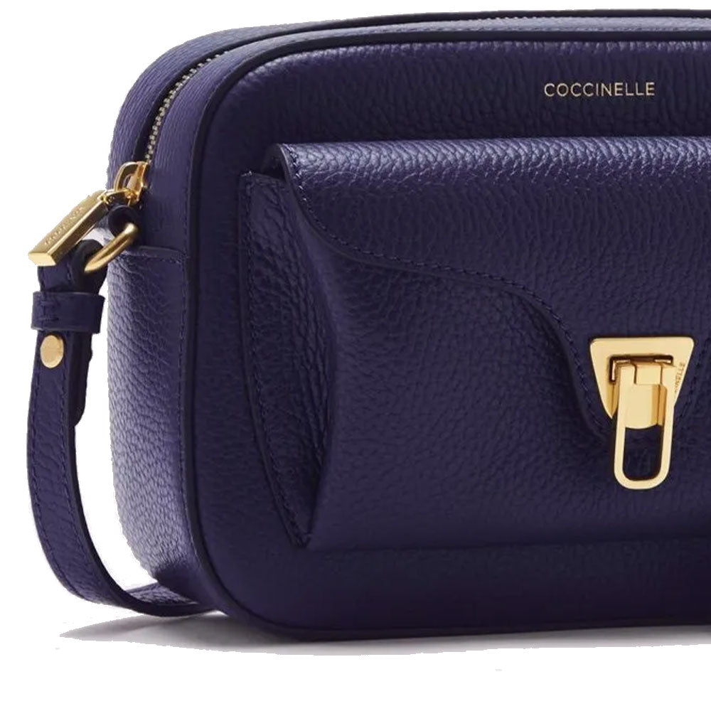 Borsa Donna a Tracolla COCCINELLE in Pelle Royal Blue linea Beat Soft Misura Media