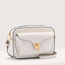 COCCINELLE Damen Umhängetasche aus weißem Leder Beat Soft Line Größe Small