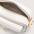 COCCINELLE Damen Umhängetasche aus weißem Leder Beat Soft Line Größe Small