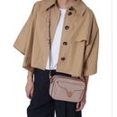 COCCINELLE Damen-Umhängetasche aus Fondant-braunem Leder der Linie Beat Soft, mittlere Größe