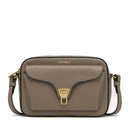 Borsa Donna a Tracolla COCCINELLE in Pelle Warm Taupe linea Beat Soft Misura Media