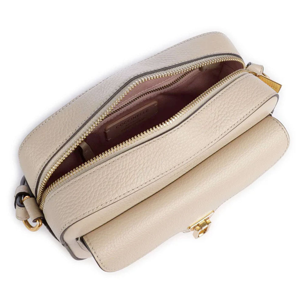 Borsa Donna a Tracolla COCCINELLE in Pelle Sandshell linea Beat Soft Misura Small