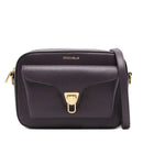 COCCINELLE Damen Umhängetasche aus Prune Leder, Beat Soft Line, Mittlere Größe