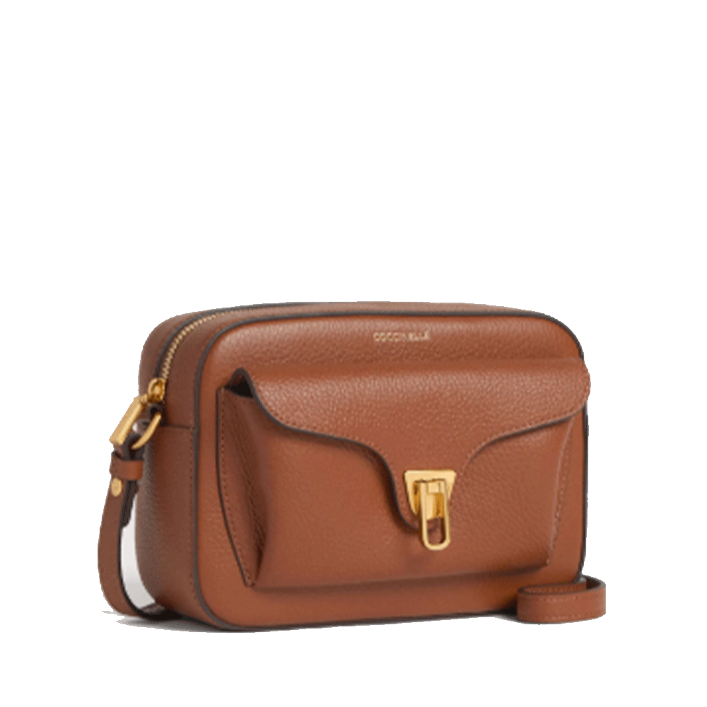 Borsa Donna a Tracolla COCCINELLE in Pelle Cognac linea Beat Soft Misura Media