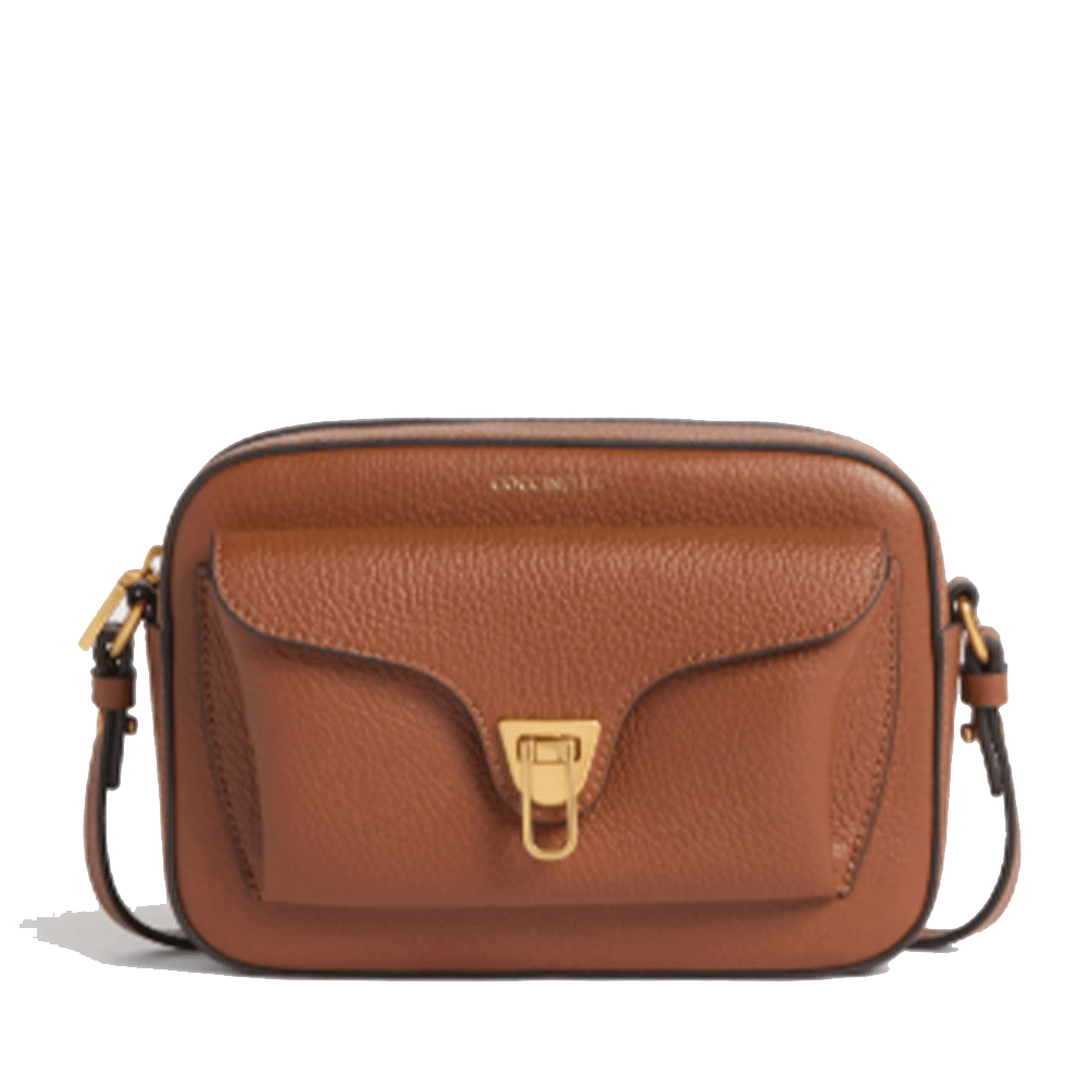 Borsa Donna a Tracolla COCCINELLE in Pelle Cognac linea Beat Soft Misura Media
