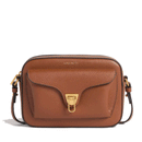 Borsa Donna a Tracolla COCCINELLE in Pelle Cognac linea Beat Soft Misura Media