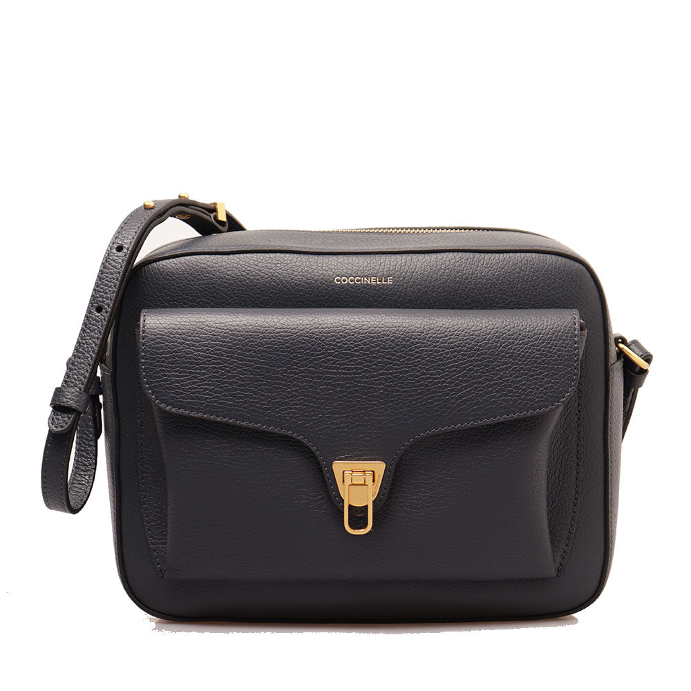Borsa Donna a Tracolla COCCINELLE in Pelle Midnight Blue linea Beat Soft