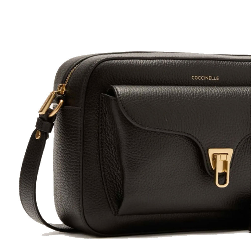 Borsa Donna a Tracolla COCCINELLE in Pelle Nera linea Beat Soft Misura Large
