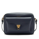 Borsa Donna a Tracolla COCCINELLE in Pelle Midnight Blue linea Beat Soft Misura Large