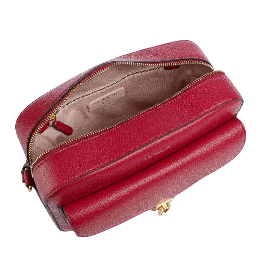 Borsa Donna a Tracolla COCCINELLE in Pelle Sangria linea Beat Soft Misura Large