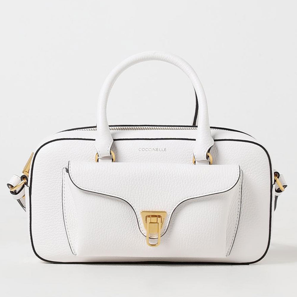 Borsa Donna a Mano COCCINELLE in Pelle linea Beat Soft Colore Brillant White