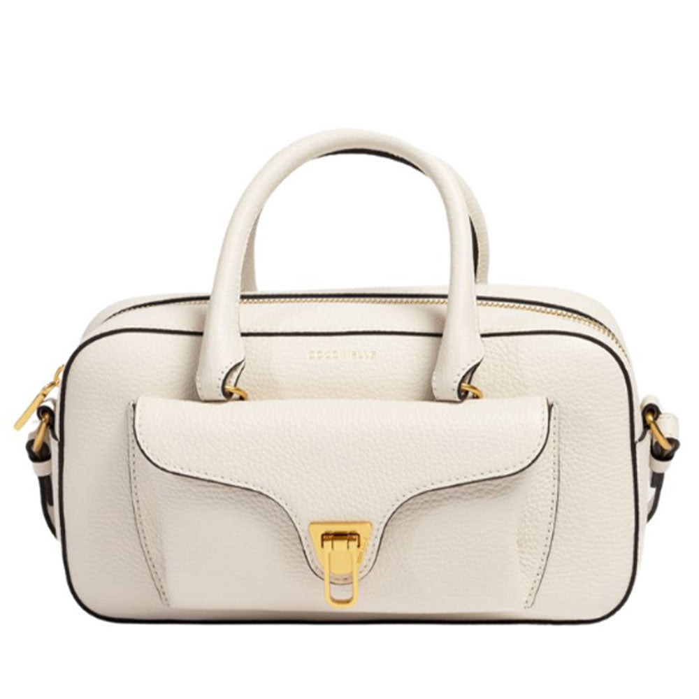 COCCINELLE Damen Handtasche aus Leder Beat Soft Line Farbe Weiß