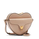 Borsa Donna a Tracolla Mini COCCINELLE a Forma di Cuore in Pelle Rosette linea Beat Soft