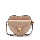 Borsa Donna a Tracolla Mini COCCINELLE a Forma di Cuore in Pelle Rosette linea Beat Soft