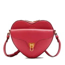 Borsa Donna a Tracolla Mini COCCINELLE a Forma di Cuore in Pelle Ruby linea Beat Soft