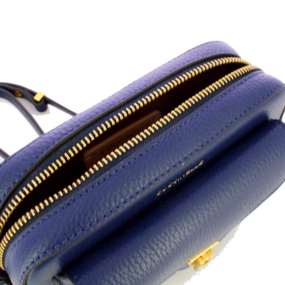 Borsa Donna a Tracolla COCCINELLE in Pelle Royal Blue linea Beat Soft Mini
