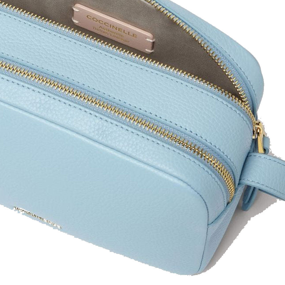 Borsa Donna a Tracolla COCCINELLE in Pelle linea Gleen colore Aquarelle Blue