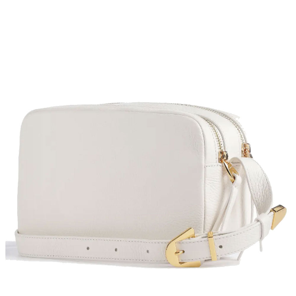 COCCINELLE Damen Umhängetasche aus Leder Gleen Line Coconut Milk Color