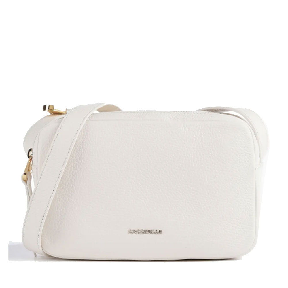 COCCINELLE Damen Umhängetasche aus Leder Gleen Line Coconut Milk Color