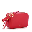 COCCINELLE Damen-Umhängetasche aus Leder der Gleen-Linie, Cranberry-Farbe