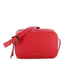 COCCINELLE Damen-Umhängetasche aus Leder der Gleen-Linie, Cranberry-Farbe