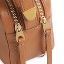 COCCINELLE Damen-Umhängetasche aus Leder der Gleen-Linie, Farbe Cuir