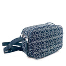 Borsa Donna a Tracolla COCCINELLE in Pelle e Tessuto Jacquard linea Gleen colore Blu