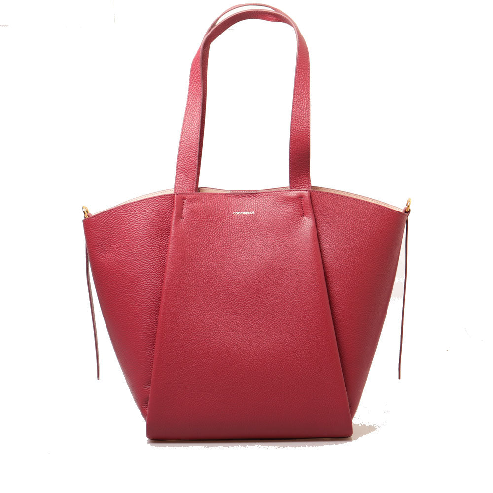 Borsa Donna a Mano COCCINELLE in Pelle linea Boheme Large colore Garnet Red