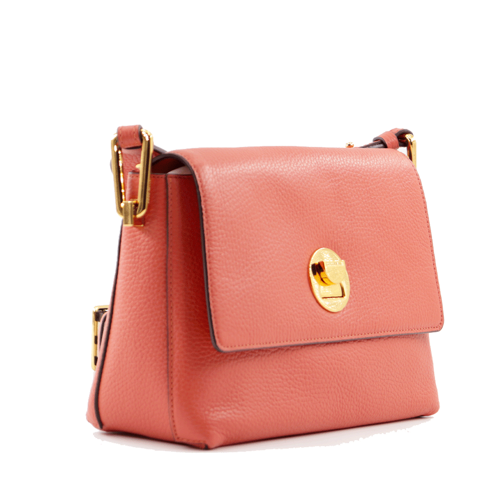 Borsa Donna a Tracolla COCCINELLE in Pelle Linea Liya Signature colore Grenadine Red