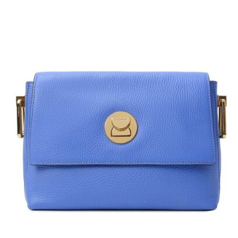 Borsa Donna a Tracolla COCCINELLE in Pelle Linea Liya Signature colore Azul