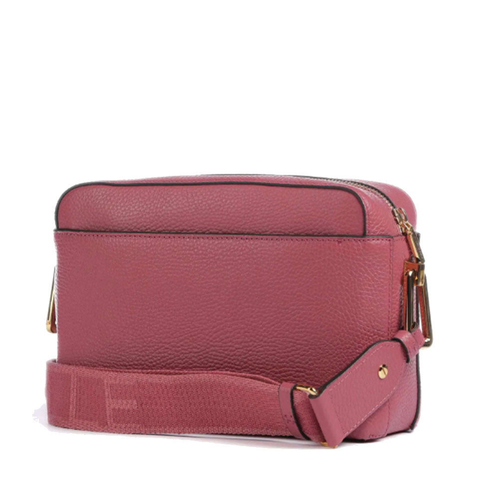 Borsa Donna a Tracolla chiusa con Zip COCCINELLE in Pelle Linea Liya Signature colore Rosewood