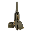 Borsa Donna a Mano con Tracolla COCCINELLE in Pelle Linea Arlettis Signature colore Laurel Green