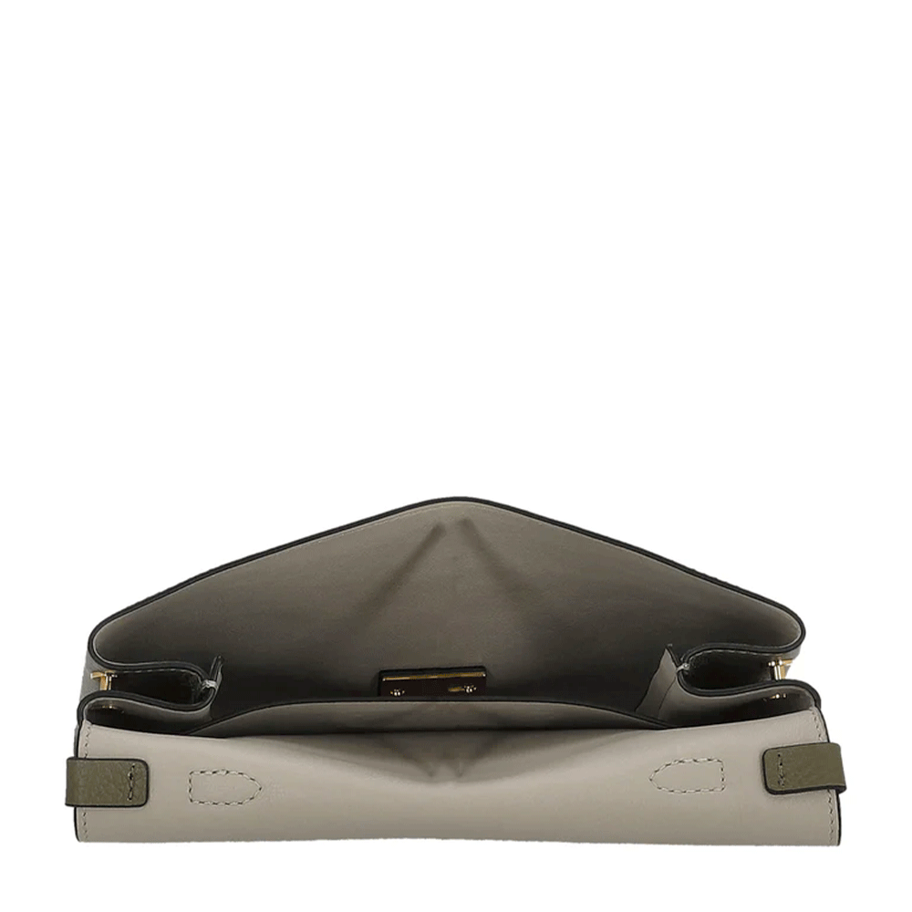 Borsa Donna a Mano con Tracolla COCCINELLE in Pelle Linea Arlettis Signature colore Laurel Green