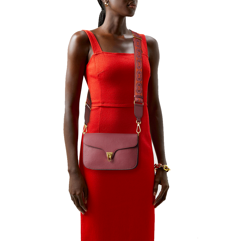 Borsa Donna a Tracolla COCCINELLE in Pelle Brandy linea Beat Soft - E1NOF120101