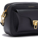 COCCINELLE Damen-Umhängetasche aus schwarzem Leder der Linie Beat Soft – E1NOF150201