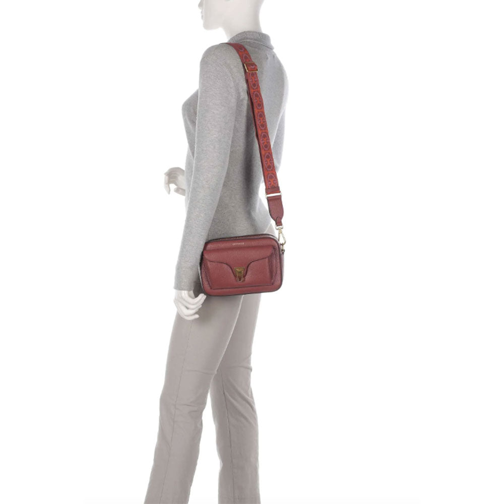 Women's Brandy Leather Crossbody Bag COCCINELLE Beat Soft - E1NOF150201