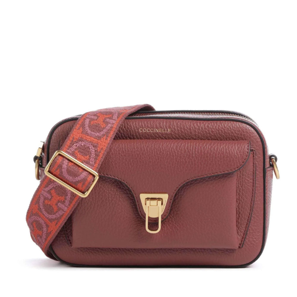 Borsa Donna a Tracolla COCCINELLE in Pelle Colore Brandy linea Beat Soft - E1NOF150201