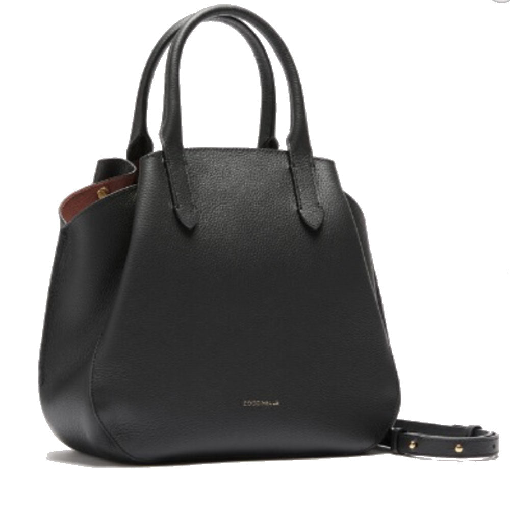 Borsa Donna a Mano COCCINELLE linea Soft Wear in Pelle Noir - Brule