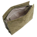 COCCINELLE Damenhandtasche aus Wildleder, Linie Boheme Suede, Farbe Laurel Green