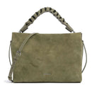 COCCINELLE Damenhandtasche aus Wildleder, Linie Boheme Suede, Farbe Laurel Green