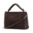 COCCINELLE Damenhandtasche aus Wildleder, Linie Boheme Suede, Farbe Fondant Brown