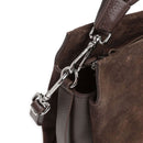 COCCINELLE Damenhandtasche aus Wildleder, Linie Boheme Suede, Farbe Fondant Brown