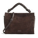 COCCINELLE Damenhandtasche aus Wildleder, Linie Boheme Suede, Farbe Fondant Brown