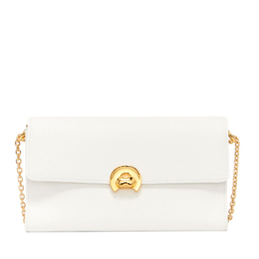 Borsa Donna a Tracolla COCCINELLE in Pelle linea Binxie Medium colore Brillant White