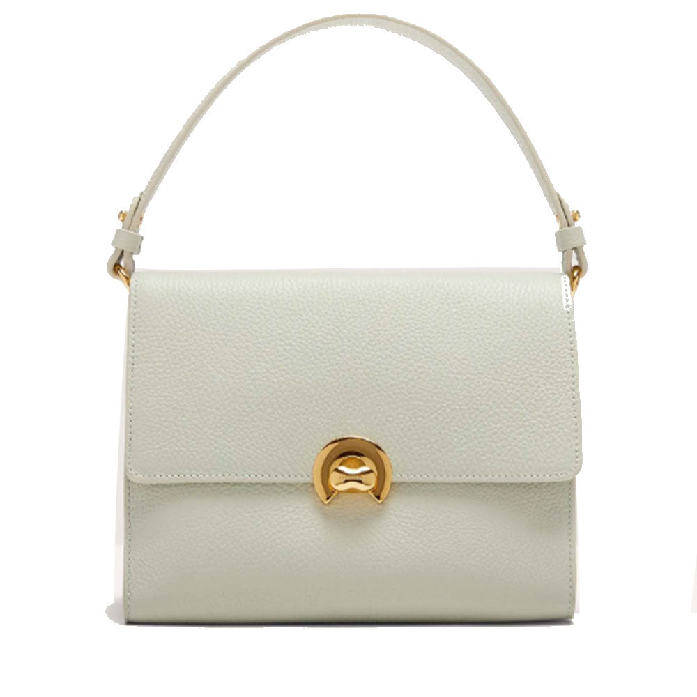 Borsa Donna a Mano con Tracolla COCCINELLE linea Binxie in Pelle Celadon Green