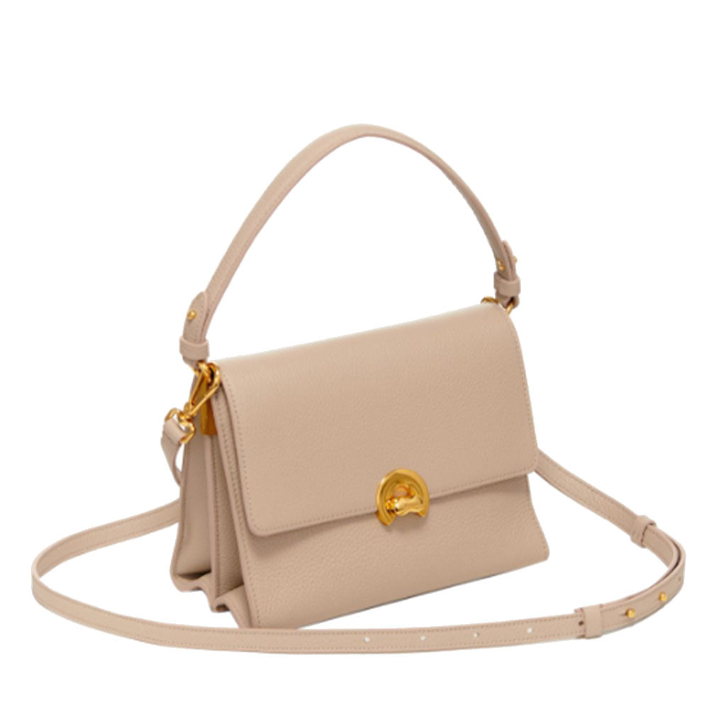 COCCINELLE 
Damenhandtasche mit Schultergurt der Binxie Linie aus frischem beigefarbenem Leder