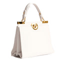 Borsa Donna a Mano COCCINELLE linea Binxie Small in Pelle Brillant White