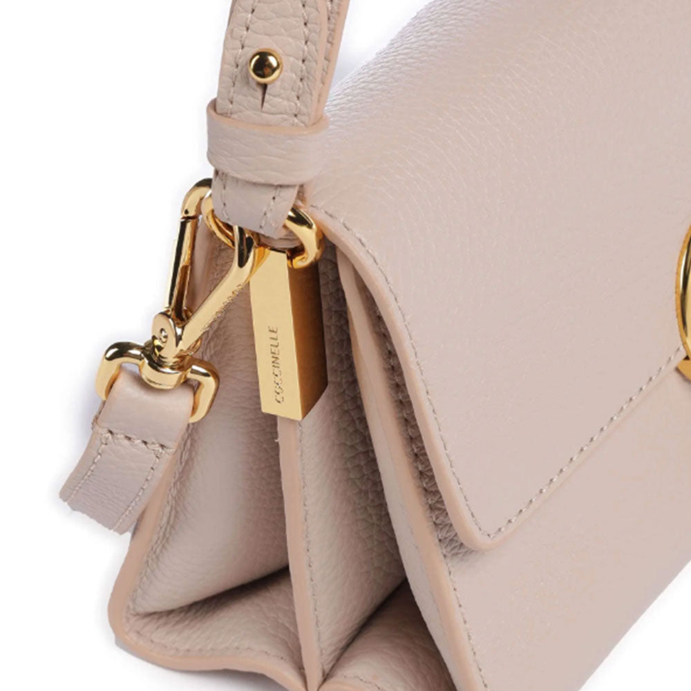 Borsa Donna a Mano con Tracolla COCCINELLE in Pelle linea Binxie Small colore Powder Pink