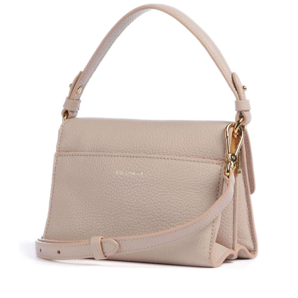 Borsa Donna a Mano con Tracolla COCCINELLE in Pelle linea Binxie Small colore Powder Pink